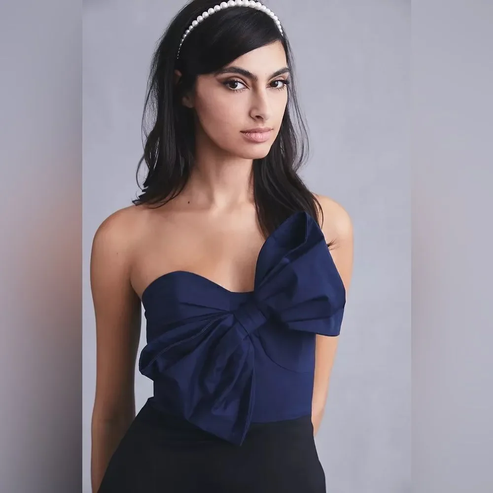 NWT ANTHROPOLOGIE HUTCH BOW TIE MAXI - Picture 2 of 4